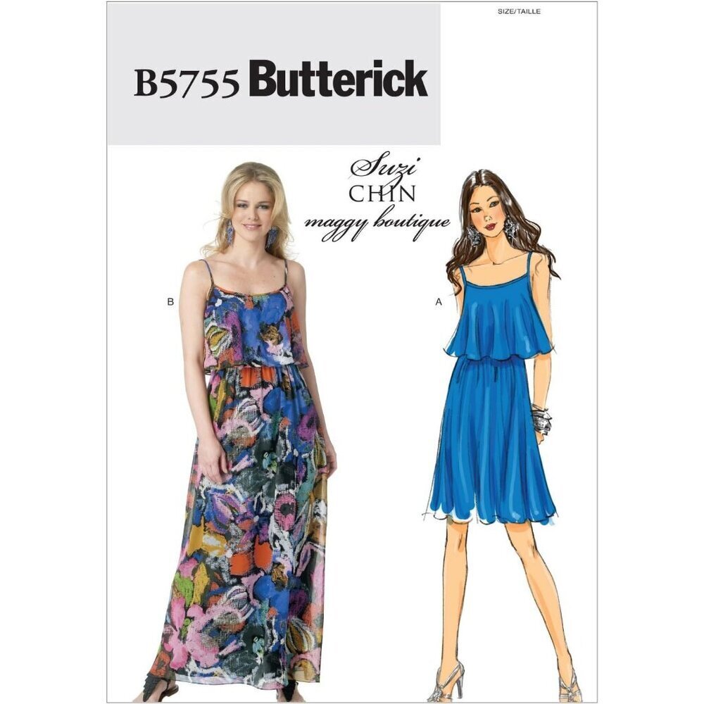 Butterick Sewing Pattern B5755 Dress Sleeveless Misses Size 6-14